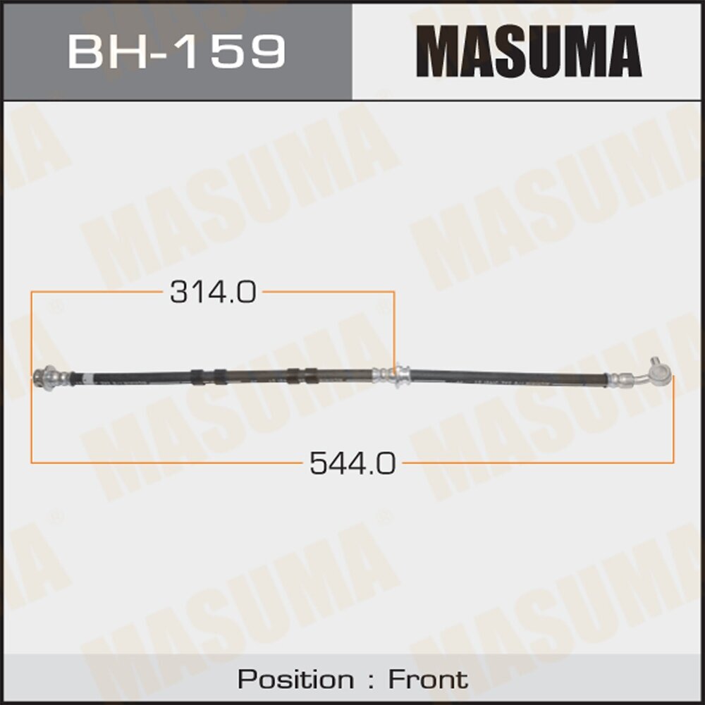 Шланг тормозной Nissan Maxima (A32) 96-02, Cefiro 96-03 передний MASUMA