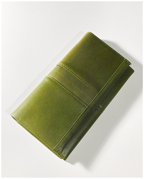 Бумажник Humerpaul, фактура гладкая, зеленый