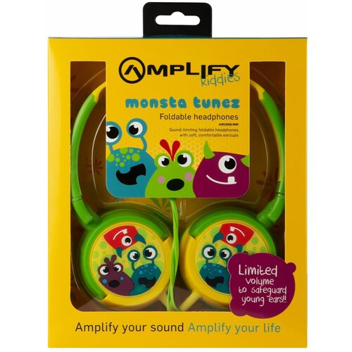 Наушники детские Amplify AM2006MM полноразмерные проводные наушники монстры подарок ребенку 122000₽