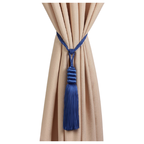 фото Арт узор кисть для штор наргиз, синий