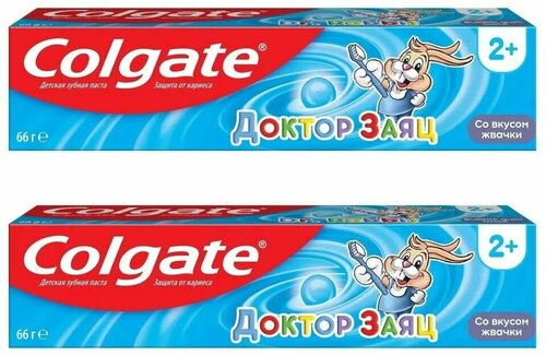 Colgate Зубная паста детская Доктор Заяц, вкус жвачки, 50 мл