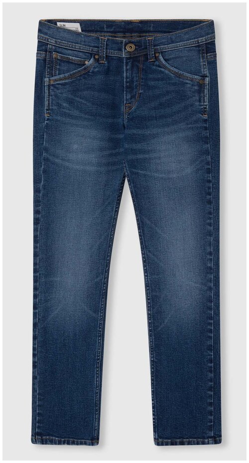 брюки (джинсы) для мальчиков, Pepe Jeans London, модель: PB201840DN2, цвет: темно-синий, размер: 28(4)
