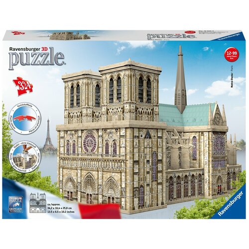 3D-пазл Ravensburger «Нотр Дам», 216 эл. пазл 3d ravensburger 12579 ночная эйфелева башня 216 эл