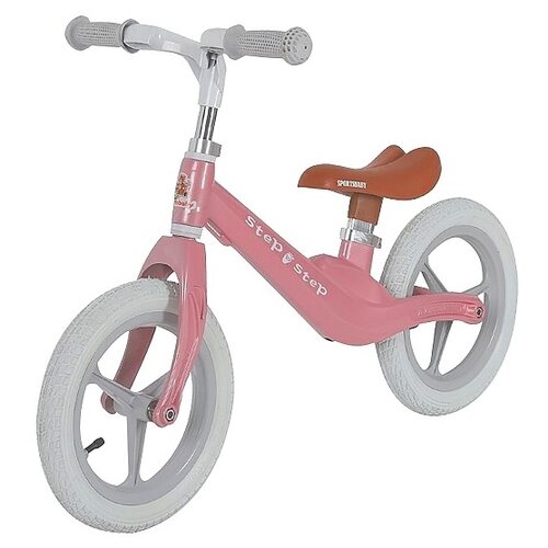 Купить Беговел Sportsbaby Step by Step, с надувными колесами (цвет: розовый), арт. MS-333