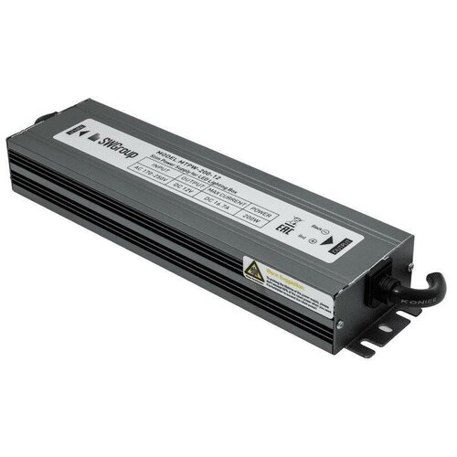 Блок питания SWG 12V 200W IP67 16,7A MTPW-200-12 001277