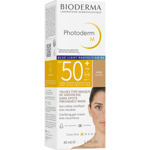 Bioderma Photoderm M Солнцезащитный крем-гель M SPF50+ Темный оттенок, 40 мл