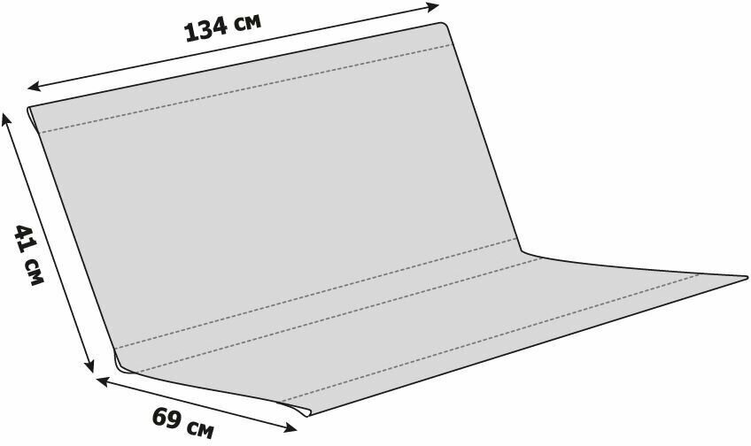 Сиденье для качелей садовых 1340x410/690 мм. (оксфорд 600, красный), Tplus - фотография № 3