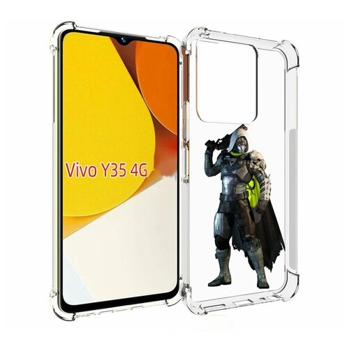 Чехол MyPads destiny-2-hunter для Vivo Y35 4G 2022 / Vivo Y22 задняя-панель-накладка-бампер