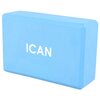Блок для йоги ICAN IFA-101, EVA, 22,5x15x7,6 см,синий - изображение