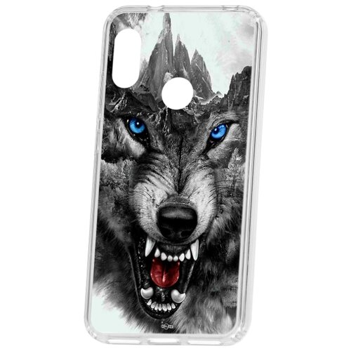 фото Чехол на xiaomi redmi 6 pro kruche print волк