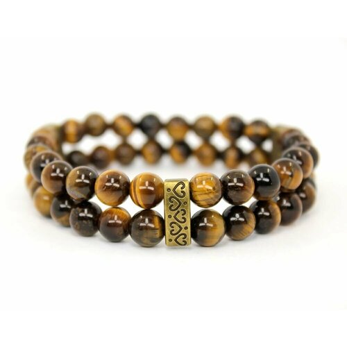 фото Handinsilver ( посеребриручку ) браслет из глянцевого камня тигровый глаз 8мм