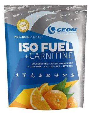 GEON Iso Fuel+Carnitine, 300 г, вкус: апельсин