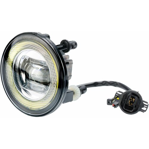 Светодиодная противотуманная фара OPTIMA LED FOG LIGHT 31266 Chevrolet, GM 100мм, 9W, DRL 3W, Повортотник 5500K, 9-18V, комплект 2шт