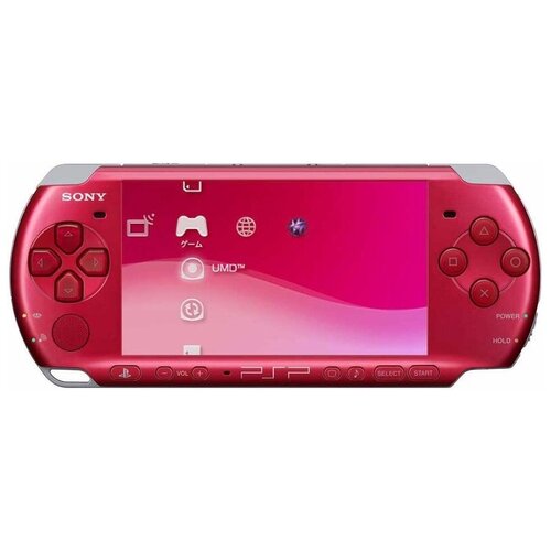Sony PSP 3000, красный цвет + 16GB Memory Stick + 10 игр