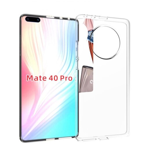 Чехол MyPads Девушка-с-сумкой женский для Huawei Mate 40 Pro (NOH-NX9) задняя-панель-накладка-бампер чехол mypads девушка с повязкой женский для huawei mate 40 pro noh nx9 задняя панель накладка бампер