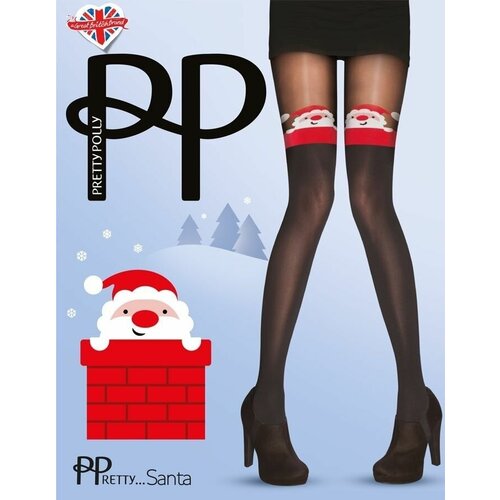 Pretty Polly Оригинальные колготки в новогоднем стиле с Сантой