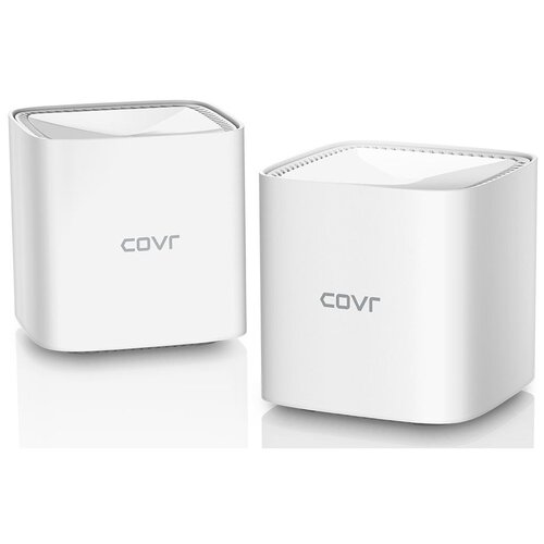 Бесшовный Mesh роутер D-Link COVR-1102 AC1200 10/100/1000BASE-TX белый роутер беспроводной d link dwr 956 4hdb1e ac1200 10 100 1000base tx 4g черный