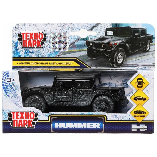 Модель SB-18-09-H1-N(SNOW)-WB HUMMER h1 пикап в снегу Технопарк в коробке внедорожник технопарк hummer h1 полиция sb 18 09 h1 p wb 12 см серый синий