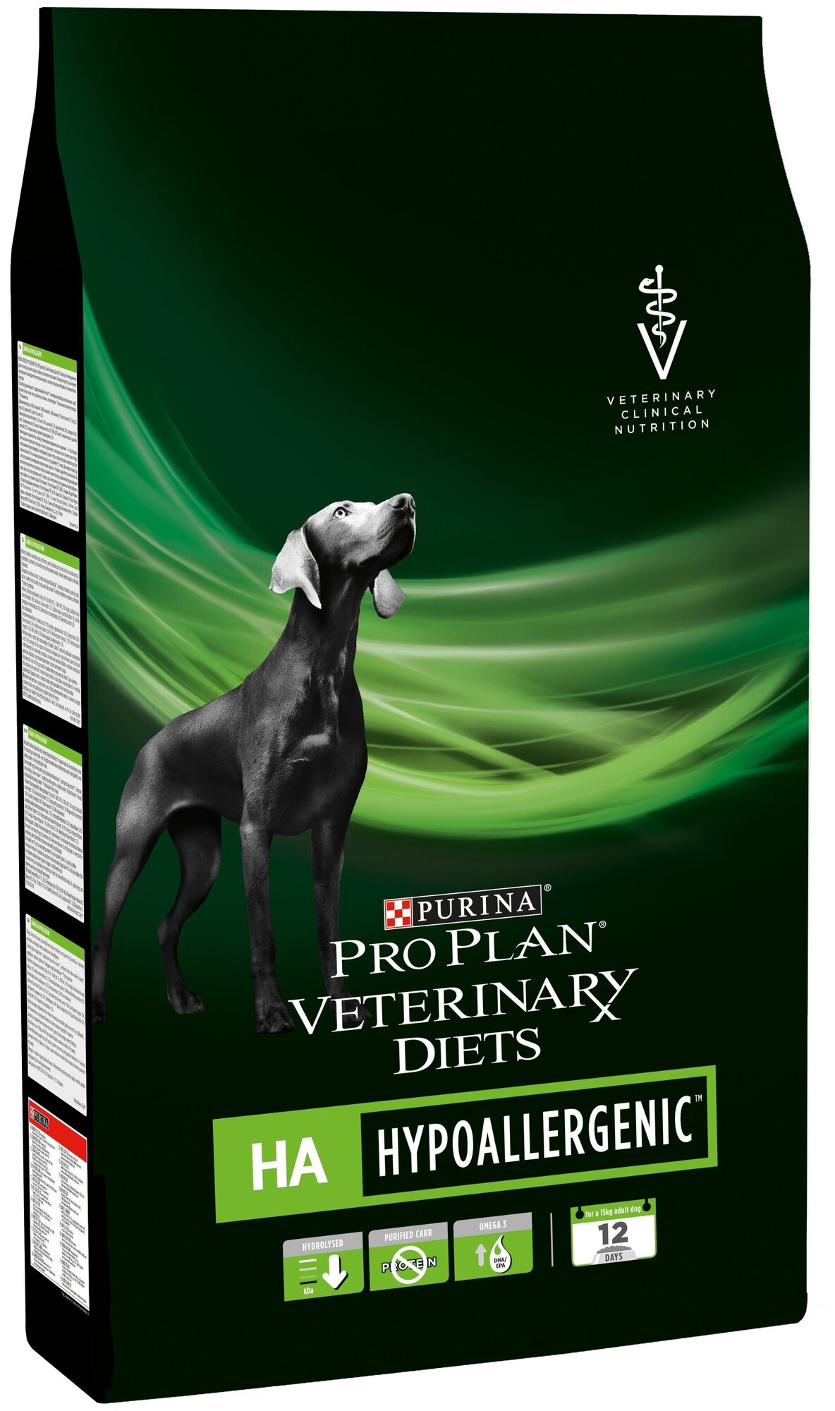 Purina Pro Plan Veterinary Diets HA Hypoallergenic сухой корм для щенков и взрослых собак для снижения пищевой непереносимости ингредиентов и питательных веществ - 1,3 кг