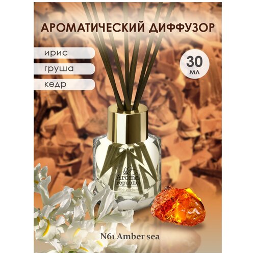 AROMA REPUBLIC Ароматический диффузор в стеклянном флаконе 30 мл,