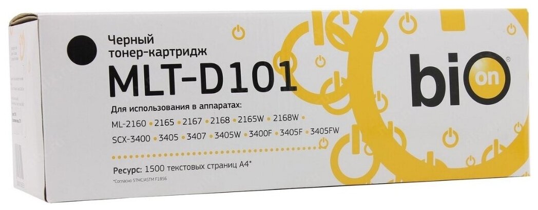 Картридж BiON MLT-D101S, 1500 стр, черный - фото №4