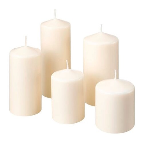 фото Набор свечей ikea феномен белый 5 шт.