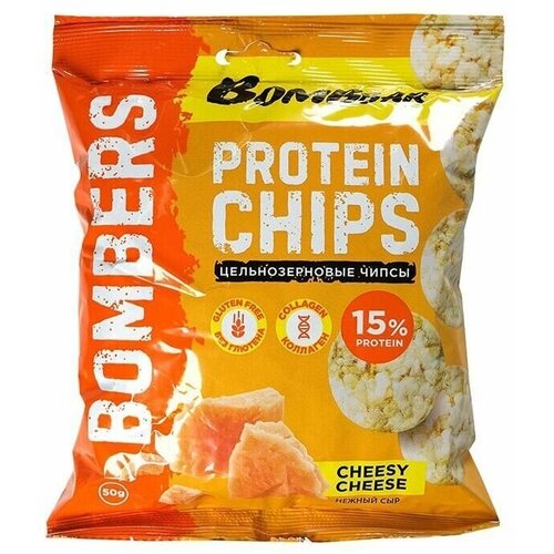 Bombbar Protein Chips (50 гр) Нежный сыр чипсы multichips 50г сыр