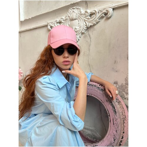 Бейсболка ShapOchki, размер 48-62, розовый