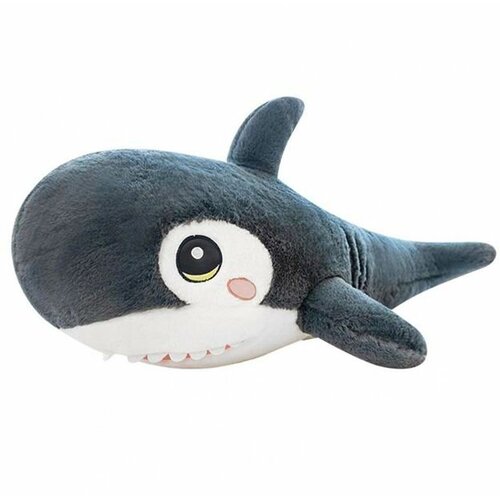 игрушка акула на радиоуправлении в коробке 606 19b серая Мягкая Игрушка Акула Тёмно-серая, 45 см - Maxitoys [221202/45]
