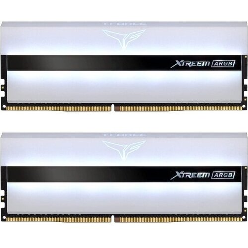 Модуль памяти DDR4 TEAMGROUP T-Force Xtreem ARGB 32GB (2x16GB) 3600MHz CL14 (14-15-15-35) 1.45V / TF13D432G3600HC14CDC01 / White