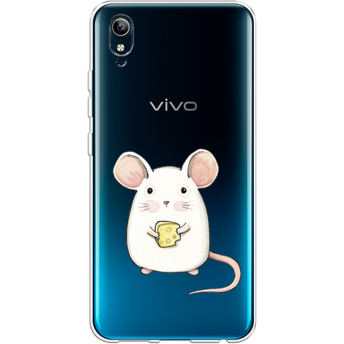 Силиконовый чехол на Vivo Y91c/Y1s / Виво Y91c/Y1s Мышка, прозрачный силиконовый чехол на vivo y91c виво y91c акварельные бабочки прозрачный