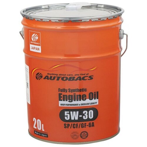 Моторное масло AUTOBACS Fully Synthetic 5W-30 SP/CF/GF-6A, 20л