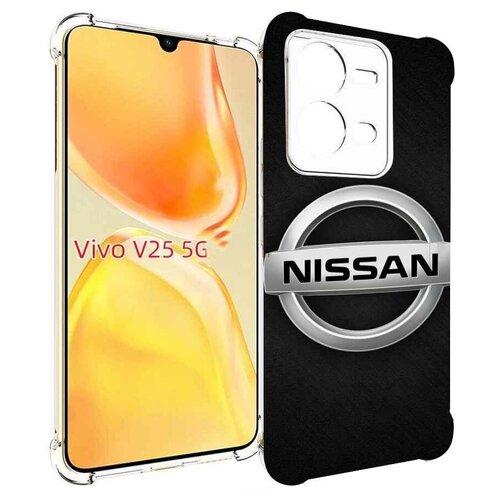 Чехол MyPads nissan ниссан 2 мужской для Vivo V25 5G / V25e задняя-панель-накладка-бампер