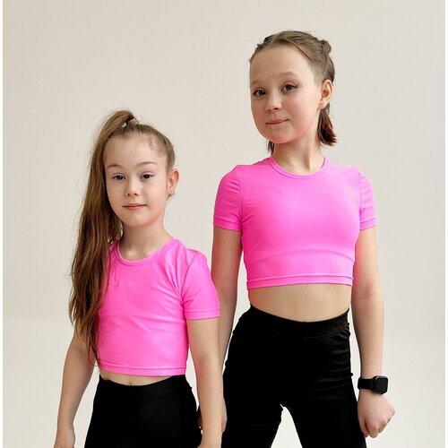 Топ LIKESPORT, стрейч, размер 122/128, фуксия, розовый