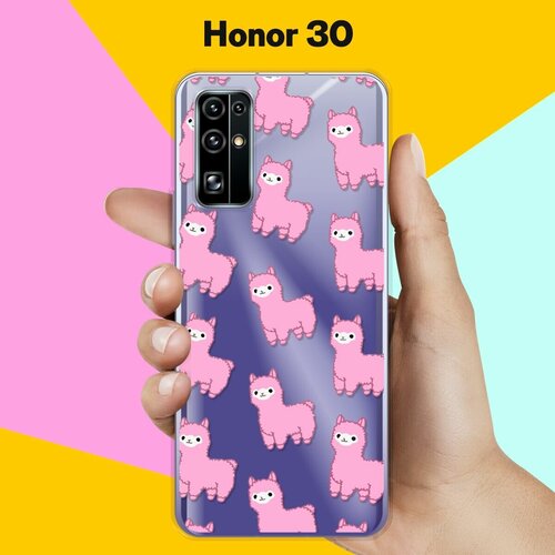 Силиконовый чехол Ламы на Honor 30