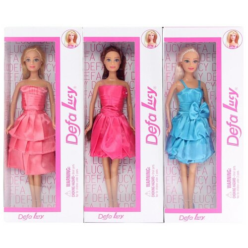 Defa Toys Кукла Lucy цвет платья розовый