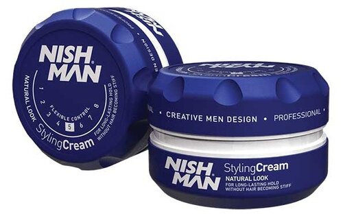 NISHMAN Крем Styling Cream Blue, сильная фиксация, 100 мл, 130 г