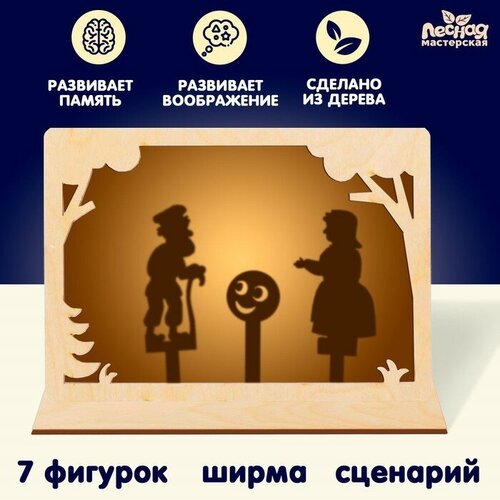 Настольная игра. Театр теневой «Колобок» магнитная игра колобок детский театр