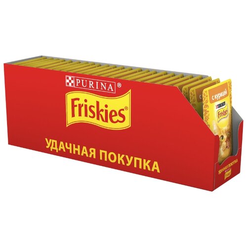 фото Корм для кошек Friskies с курицей 24шт. х 85 г (кусочки в соусе)