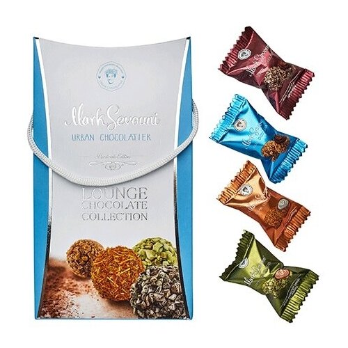 Коллекция шоколадных конфет в подарок Mark Sevouni "Лаундж" Lounge сумочка, Армения, 185г