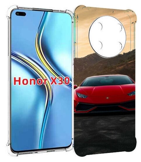 Чехол MyPads lamborghini ламборгини 1 мужской для Honor X30 / Magic4 Lite 5G задняя-панель-накладка-бампер