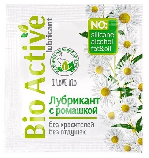 Гель-смазка  Биоритм Bio Active с ромашкой и д-пантенолом, 3 г