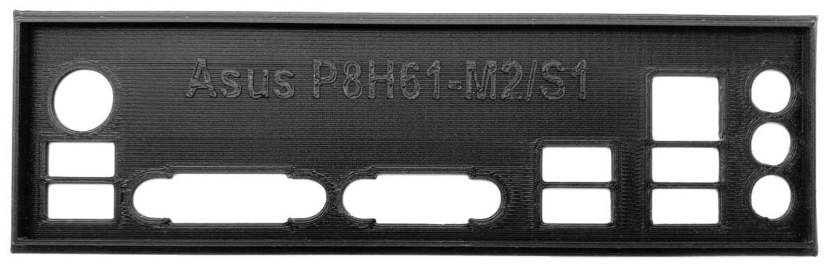 Заглушка для компьютерного корпуса к материнской плате Asus P8H61-M2/SI black