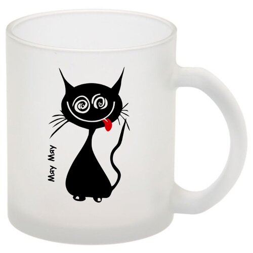 фото Стеклянная кружка матовая завтра мэн drabs