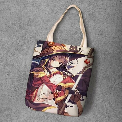 фото Сумка шоппер anime dakimakura, фактура рельефная, мультиколор
