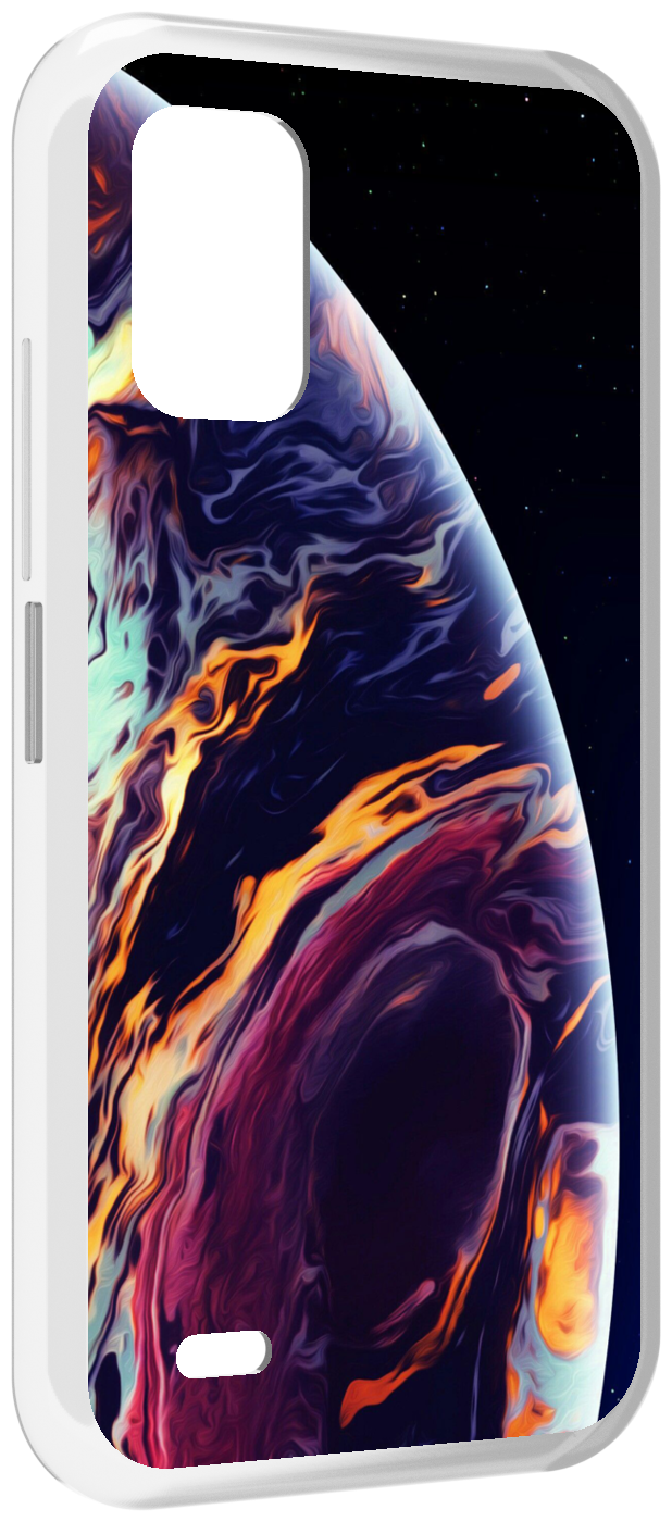 Чехол MyPads акварельная планета для UMIDIGI Bison GT2 / GT2 Pro задняя-панель-накладка-бампер