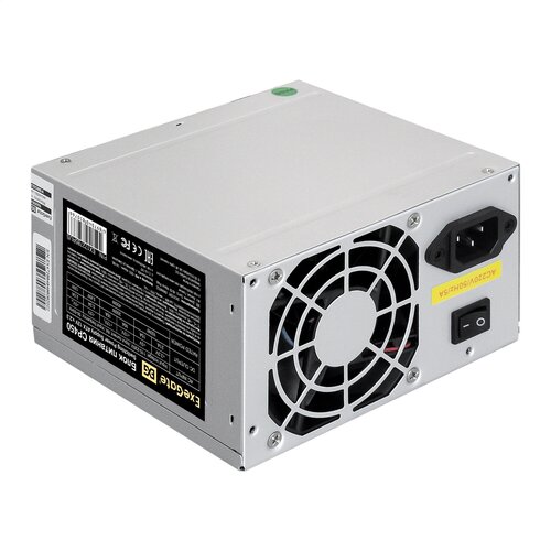   450W ExeGate CP450 (ATX, PC, 8cm fan, 24pin, (4+4)pin, PCI-E, 3xSATA, 2xIDE,  220V  ) EX172785RUS-PC