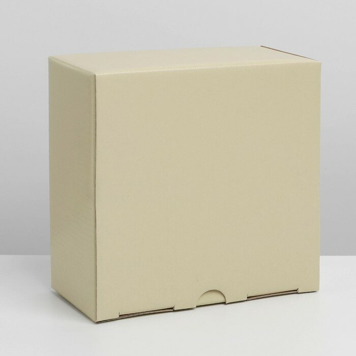 Коробка складная «Бежевая», 15 х 15 х 7 см - фотография № 4
