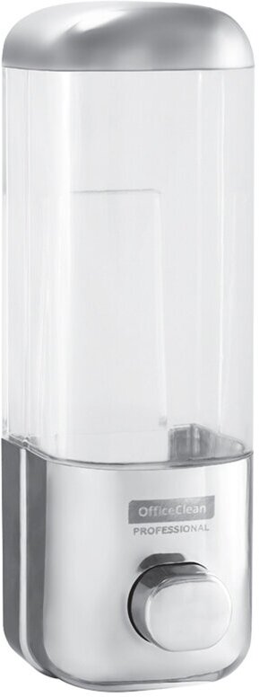 Диспенсер для жидкого мыла OfficeClean Professional, наливной, ABS-пластик, хром, 0,5л - 2 шт.