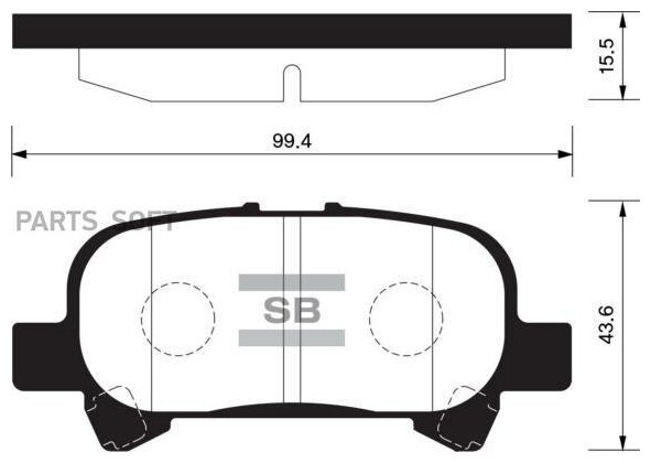 SANGSIN BRAKE SP1364 Колодки торм. зад.